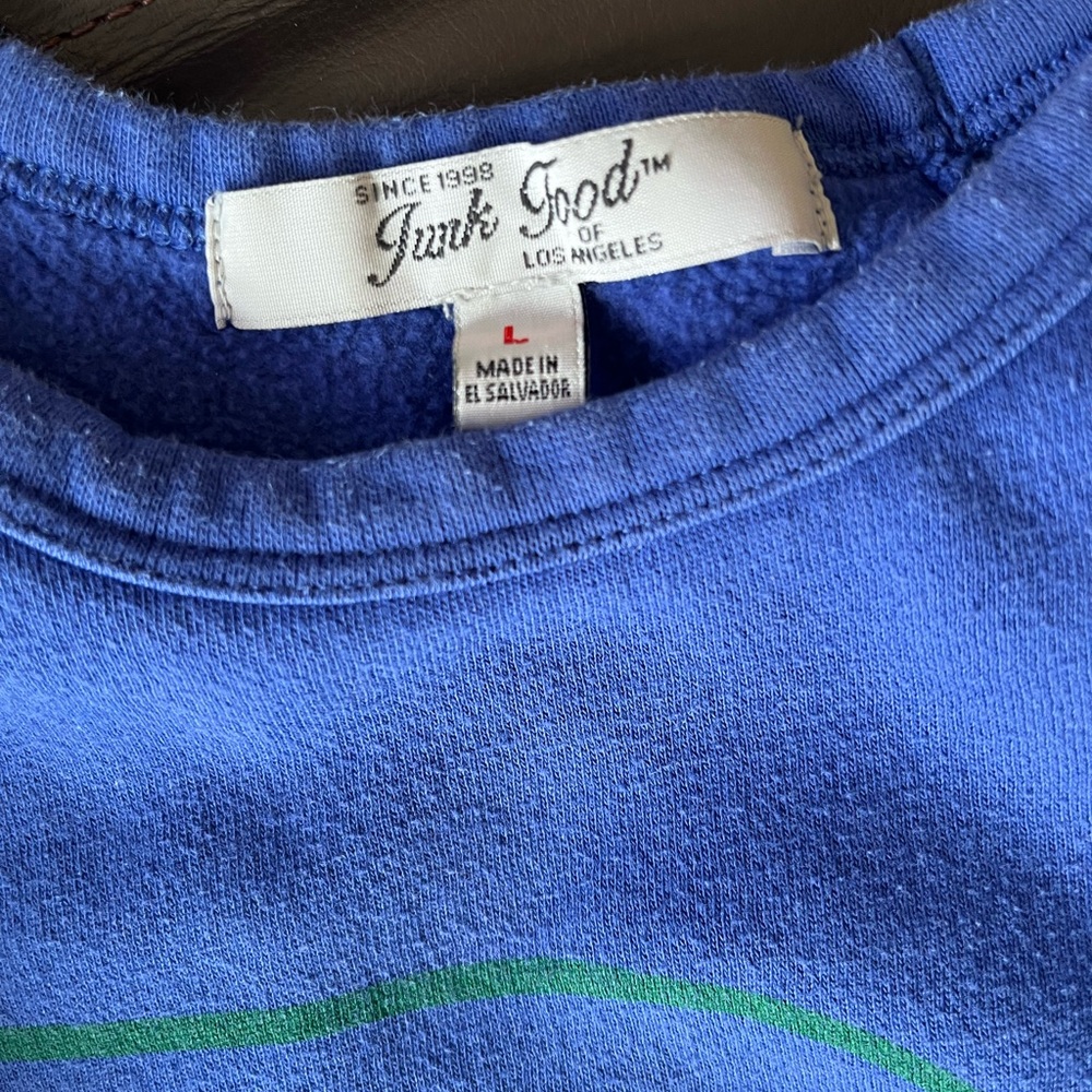 Seattle Seahawks Kids’ Junk Food Clothing Blue and Green Kids Sweatshirt - Picture 3 of 3